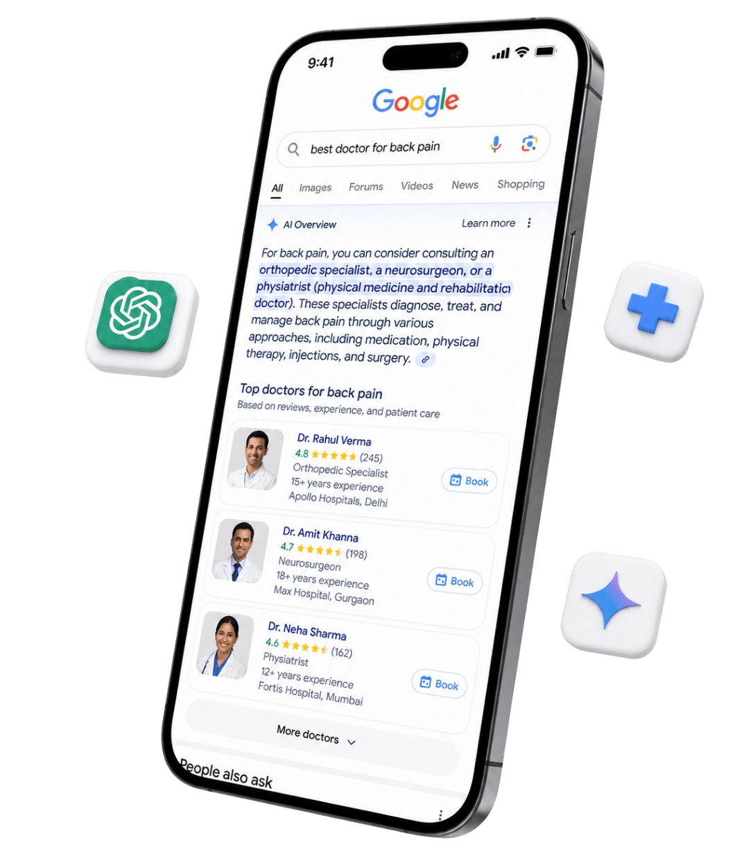 Intellarix AI SEO Healthcare Mockup
